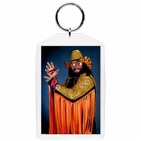 WWE WWF RANDY MACHO MAN SAVAGE WRESTLING KEYCHAIN / ORNAMENT #7 Cover