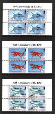 M22887 Ascension 2008 SG1010/1015 QEII: RAF in top marginal blocks of 4. UMM - Изображение 1 из 2