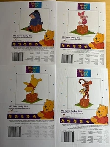 B40-43 Winnie the Pooh & Friends Spelling Block cross stitch PATTERNS (not Kits) - Picture 1 of 7