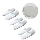 3 Pairs White Waffle Thickened Disposable Slippers Travel Indoor Portable Shoes