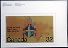 Kanada 32 centy Papieska wizyta, Pamiątkowa, Wydana w 1984 roku, Papież Jan Paweł II, Złoto