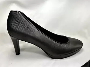 ECCO Damen Leder Brooklyn Pump schwarz/metallisch/antik gold Größe 39/8,5 NEU! - Bild 1 von 21