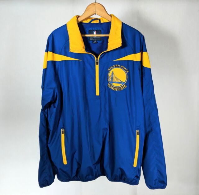 2003-04 Golden State Warriors Game Issued Navy Warm Up Jacket 54 DP18337