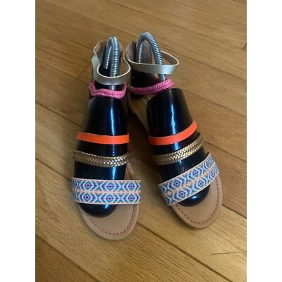 Steve Madden women's multicolor strappy spring gladiator sandals size 3 - Image 1 of 4