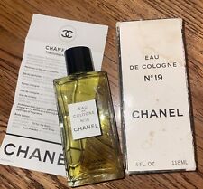 VINTAGE 1970s 4oz New & Unused Chanel No 19 Eau De Cologne Splash In Box RARE!