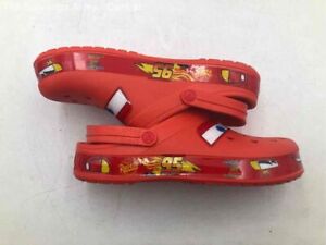 Crocs Mens Red Lightning McQueen Slip On Clog Casual Shoes Size M 11 W 13