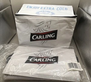 Carling Lager Large Cooler Bag White (Stores X8 Cans) Picnic Festival 2002 - Picture 1 of 8