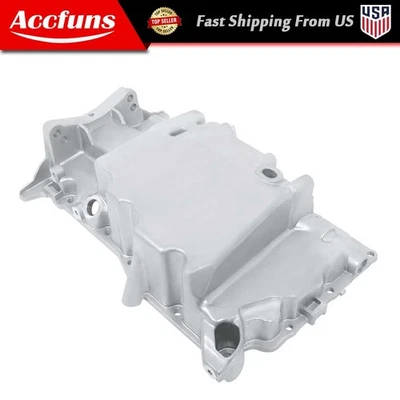 1PC Engine Oil Pan w/ Drain Plug For Saab 9-3 2003-11 9-3X 2010-11 9-5 L4 2.0L - Image 1 of 4