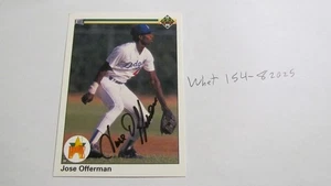 1989 Upper Deck Jose Offerman signed baseball card 2 - Picture 1 of 2
