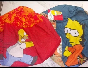 2 The Simpsons Bart Toy Factory Graffiti & Homer 14” palline coperte in tessuto una nuova con etichette - Foto 1 di 9