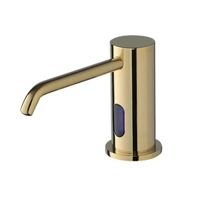 Dispensador de jabón para fregadero de cocina de 500 ml dorado dispensador de sensor automático montado en cubierta ` - Imagen 1 de 7