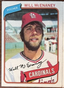 WILL McENANEY St. Louis Cardinals 1980 Topps MLB Baseball Collector Card - Picture 1 of 2