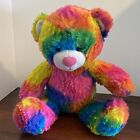 Build A Bear Bab Rainbow Tie Die Colorful Bear- Non-Working Message Device