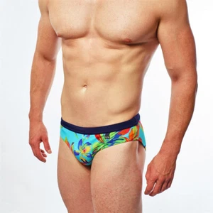 HOM Herren Badehose Badeslip Turquoise Paradise Gr. L - Bild 1 von 3