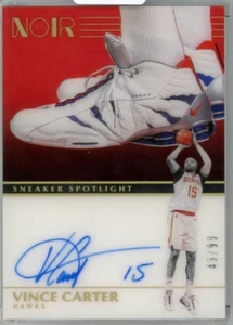Zapatilla deportiva de baloncesto Panini Noir Vince Carter 2019-20 foco autógrafos/99 - Imagen 1 de 2
