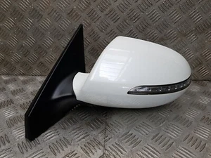 10-15 KIA SPORTAGE MK3 NEARSIDE PASSENGER LEFT POWERFOLD DOOR MIRROR WHITE HW2 - Picture 1 of 8