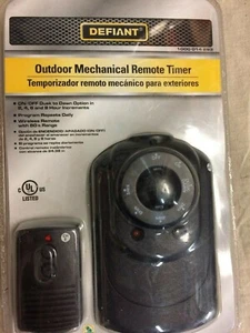 (2) DEFIANT Outdoor Remote Mechanical Timer w/80-foot range - NEW - 1000 014 293 - Picture 1 of 3