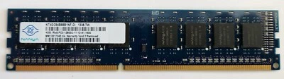 NANYA 4GB NT4GC64B88B1NF-DI 1Rx8 PC3-12800U used memory - Image 1 of 2