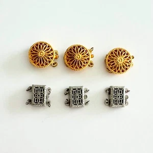 Sterling Silver Clasp Closer Vintage Lot of 6 - Picture 1 of 6