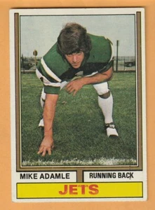 Mike Adamle New York Jets 1974 Topps #149 Kent Ohio Northwestern Wildcats 13F - Picture 1 of 2