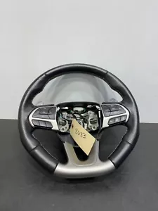 2017 JEEP GRAND CHEROKEE SRT OEM BLACK LEATHER STEERING WHEEL USED - Picture 1 of 12