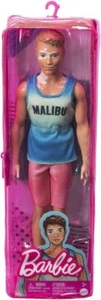 Barbie Fashionistas Ken Modepuppe #192 in Malibu Tank & Sandalen mit Vitiligo - Bild 1 von 6