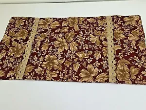 Tommy Bahama Home Reißverschluss 19,5 x 36" Kissenbezug Blumenmuster Flanell und Spitze - Bild 1 von 11
