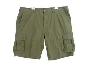 Club Room Men's Cargo Shorts Size 44 High Rise Snap Close Pockets Green - Picture 1 of 4