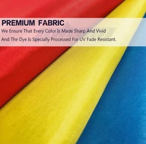 Custom Flag Banner 4x4 ft size - Single Sided USA SHIPPED 4 Metal Grommets - Picture 1 of 3
