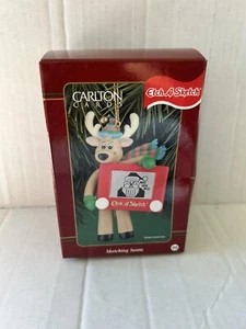 Carlton Karten Ornament - Skizzieren des Weihnachtsmanns - Ätzen einer Skizze - 1999 #B2 - Bild 1 von 9
