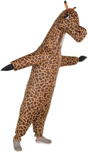 Inflatable Giraffe Costume Outfit Blow up Adult Halloween Dress Up Cosplay Party - Picture 1 of 8