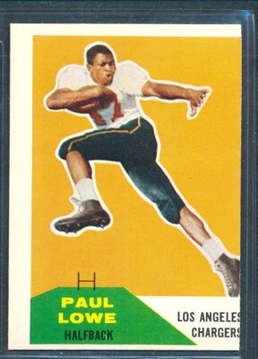 1960 Fleer Football #76 PAUL LOWE Los Angeles Chargers ~ NM-MT mc - Image 1 of 2