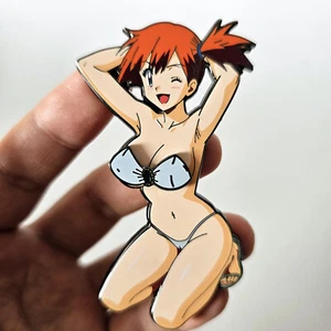 Pok Misty Figur magnetisch abnehmbar NSFW Emaille Metall Pin Anstecker hochwertig - Bild 1 von 3