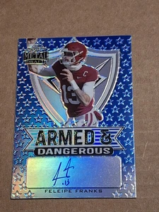 2021 FELEIPE FRANKS LEAF METAL AUTOGRAPHED AUTO ROOKIE CARD RC AD-FF1 GATORS /35 - Picture 1 of 3