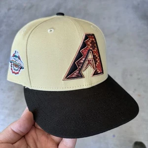 Gorra ajustada 7 3/8 Arizona Diamondbacks exclusiva del club 2001 Serie Mundial 59fifty - Imagen 1 de 3