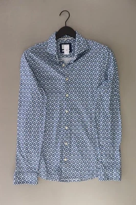 ⭐ Olymp camicetta per uomo taglia 50, M blu di cotone ⭐ - Immagine 1 di 4