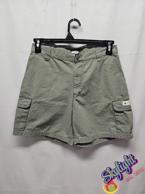 Calvin Klein 女式平底牛仔裤工装短裤高腰 7 英寸内缝 10 码 — 第 1/4 张图片