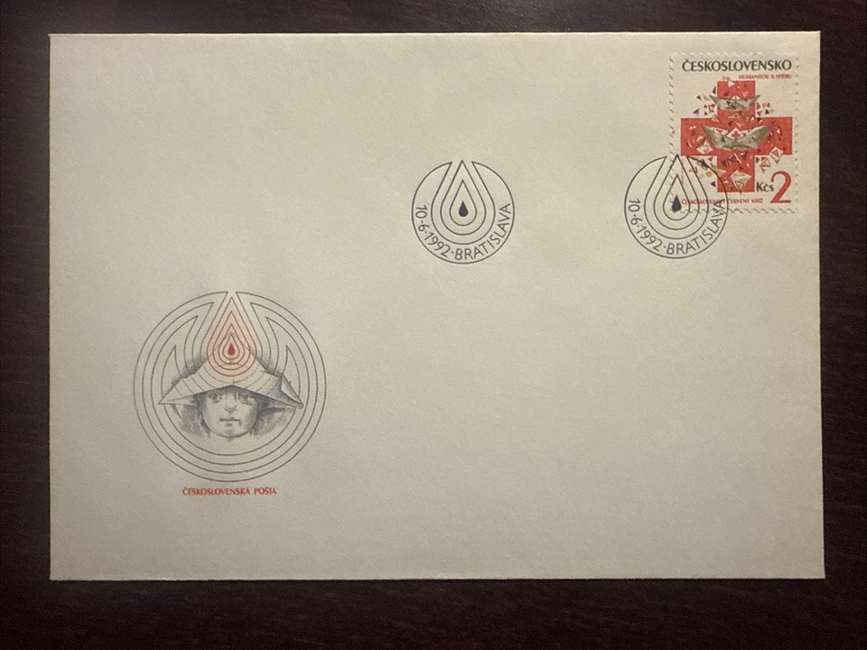 CECOSLOVAQUIA FDC CUBIERTA 1992 AÑO CRUZ ROJA SELLOS MEDICINA SANITARIA Foto 1 de 1