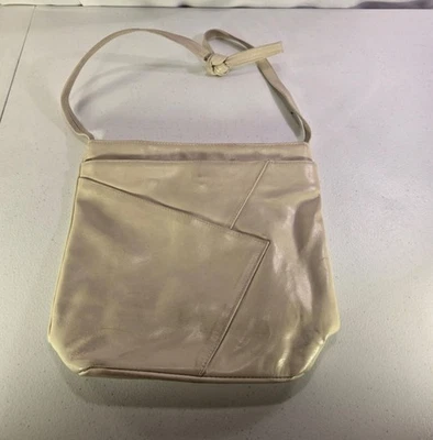 Cartera de cuero blanca vintage años 60 R.O.C Foto 1 de 4