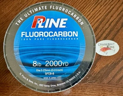 Nueva línea de pesca de fluorocarbono 100 % puro P-Line carrete de 2000 yardas línea P 8 lb floro Foto 1 de 3