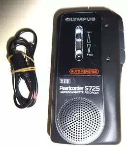 π Dittofono registratore vocale mobile Olympus Pearlcorder s725 nero vintage - Foto 1 di 4