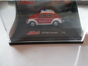 VW Käfer Schuco - VW 1200 - 1:87 Bomberos en Emb.orig., #K-249-20 - Imagen 1 de 4