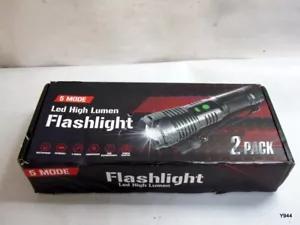 2Pack Rechargeable Flashlights, 100000 High Lumens Super Bright - Picture 1 of 9
