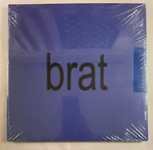 CHARLI XCX – BRAT - BLUE VINYL LP LIMITED + EXTRA LARGE POSTER "SWEAT" - NEW -11 - Picture 1 of 2