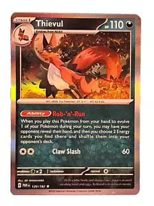 120/182 Thievul Star Rare Holo 2023 Pokémon Tcg - Picture 1 of 2