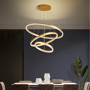 LED Pendant Light Gold Chandelier Lighting Bedroom Ceiling Lighting Modern Lamps - Picture 1 of 9