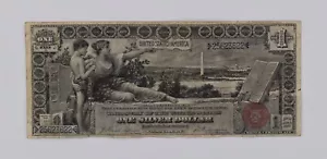 1896 $1 Educational Silver Certificate F+ / VF - Picture 1 of 4