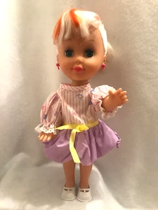 Vintage Fashion Doll 15in Blonde Orange Rooted Hair Blue Eyes Jointed 1993 - Picture 1 of 8