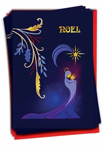 36 Christmas Greeting Cards Set 5"x7" w/ Envelopes(1 Design) Nouveau Noel - Picture 1 of 6
