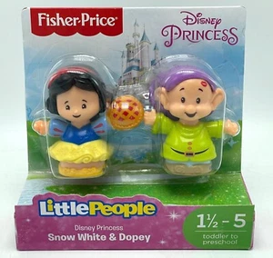 Fisher-Price Little People Disney Princess Snow White & Dopey Figures 2017 FGY21 - Picture 1 of 4